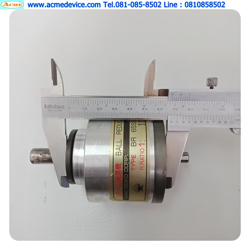 Gear Head KAMOSEIKO รุ่น BR65SS, Ratio 10:1 (เพลาเข้า 8 mm., เพลาออก 12 mm.)