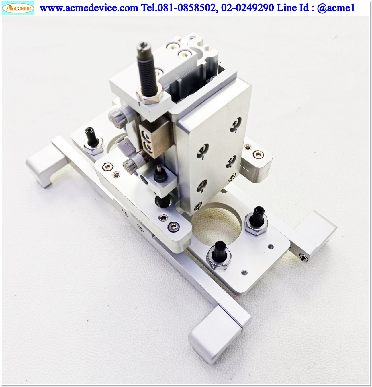 Gripper SMC รุ่น MHL2-10D, Bore 10 mm., Stroke 20 mm. & Air Cylinder MXS12-30B, Bore 12 mm., Stroke 30 mm.