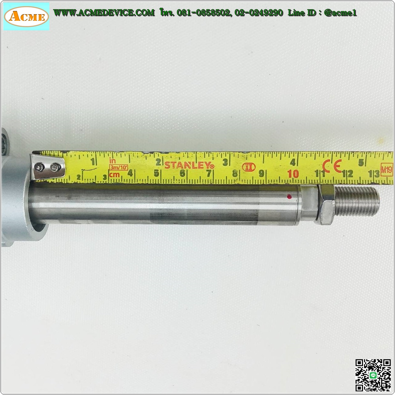 แกนสําเร็จรูป Actuator Festo รุ่น DNCE-40-100-BS"12,7"P-Q, ขนาด 55 mm x 320 mm, Stroke 100 mm, Pit 12.7 mm