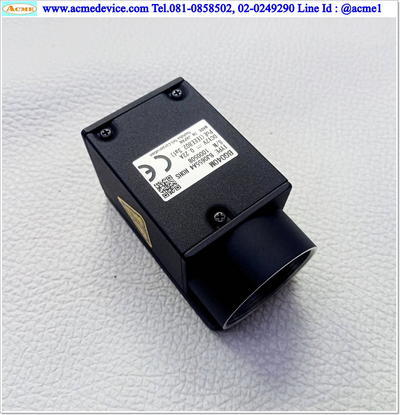Camera Toshiba รุ่น BG040M, Pixels 0.4M, 720(H) x 540(V), GigE, C-mount, Monochom