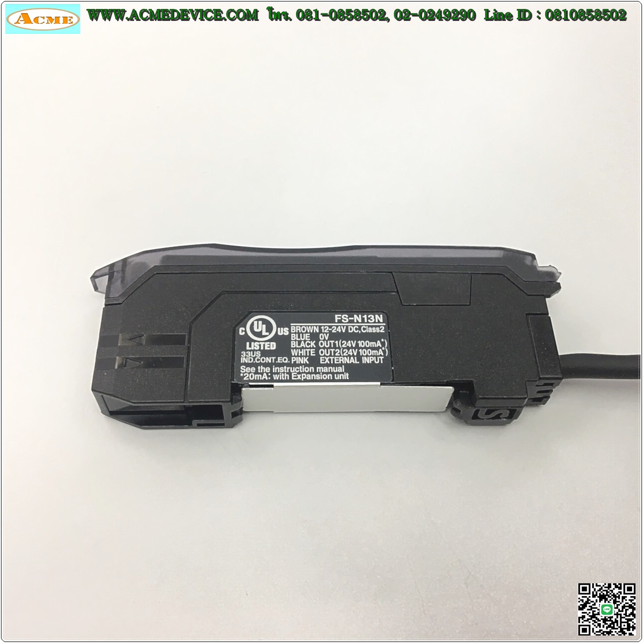 Fiber Amp Keyence รุ่น FS-N13N, NPN, 2Output