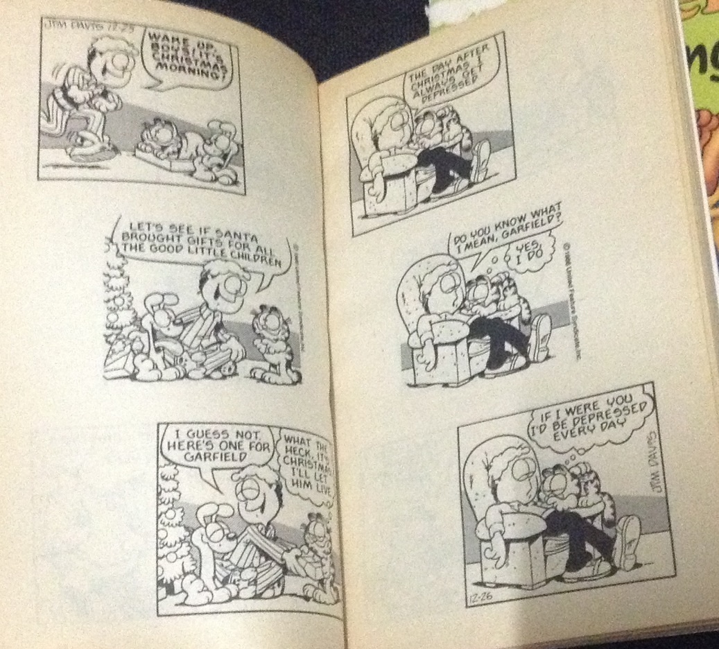 การ์ตูนรวมเล่มขาวดำสามช่องจบ Garfield 2เล่ม ราคา 160