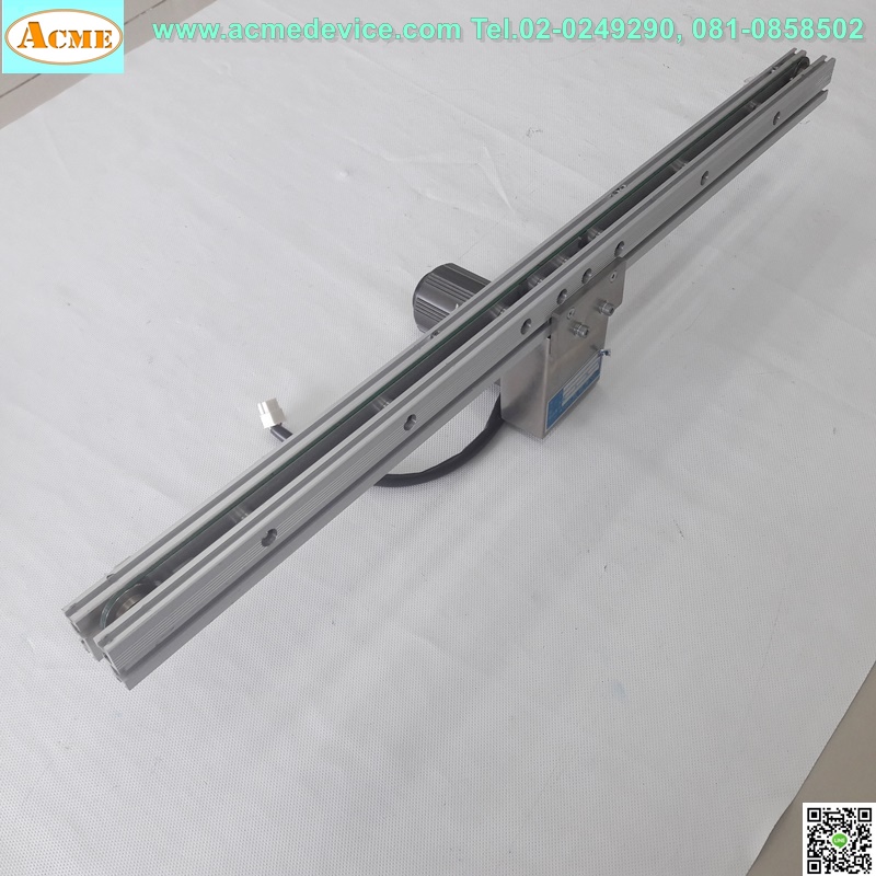 Conveyor & Motor Panasonic M61A6GD4L, 6W, 4P + Gear M6GA18B, ระยะ 760 mm. หน้ากว้าง 3 mm., 100Vac (คอนเวเยอร์)