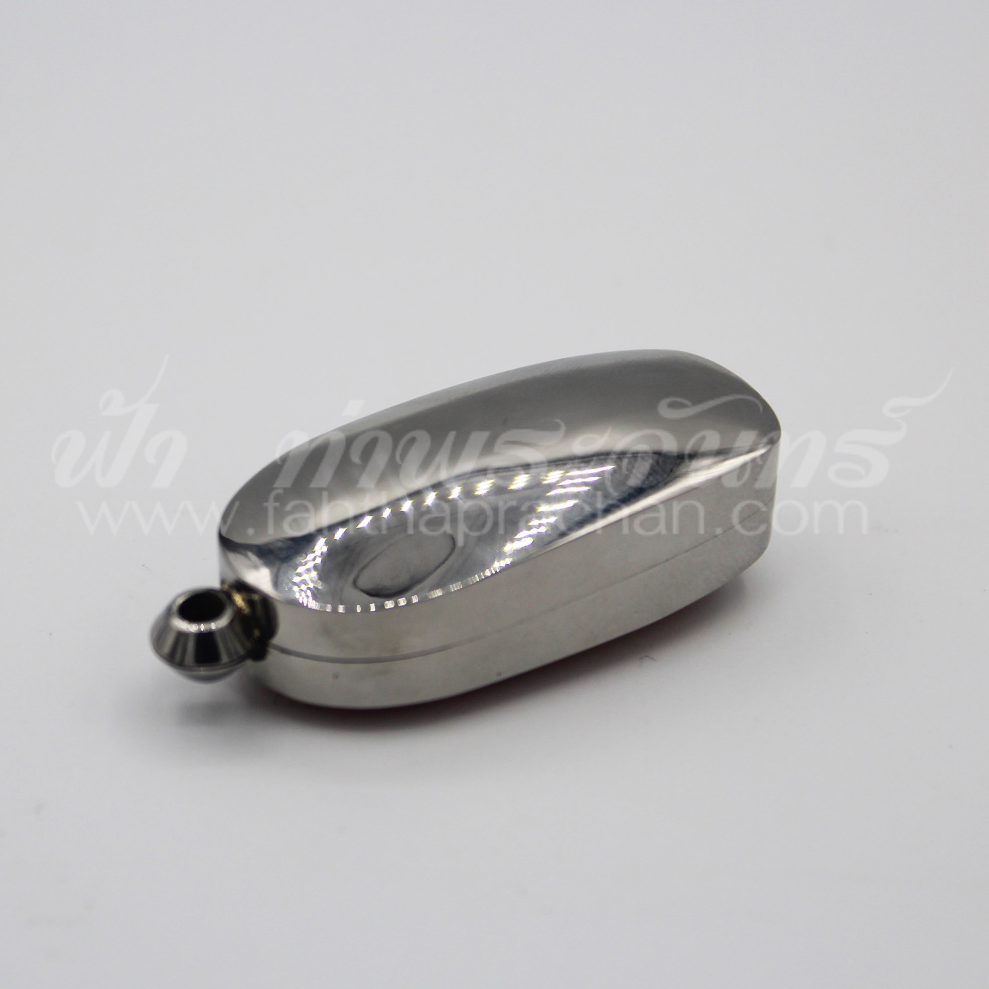 ตลับเม็ดขนุน หน้าเดียว สแตนเลสพุก