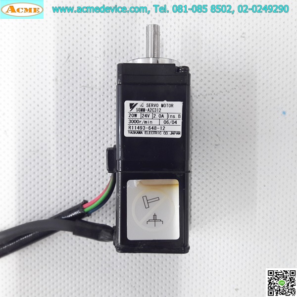 Servo Drive Yaskawa รุ่น SGDF-A2CS & Motor SGMM-A2C312, 24V, 20W