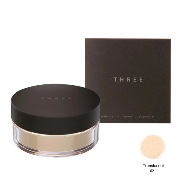 แป้งฝุ่นทรี Three Ultimate Loose Powder #Translucent 02 17g.