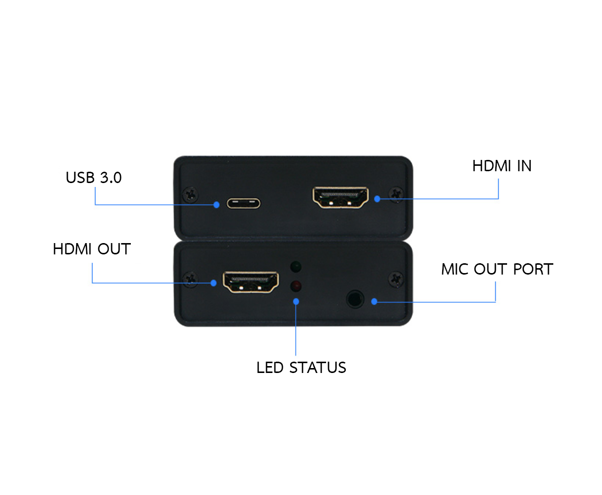 LXFH USB 3.0 Capture Card การ์ดแคปเจอร์ สำหรับถ่ายถอดสด สตรีมเกม ใช้กับมือถือ คอมพิวเตอร์ โน้ตบุ๊ค