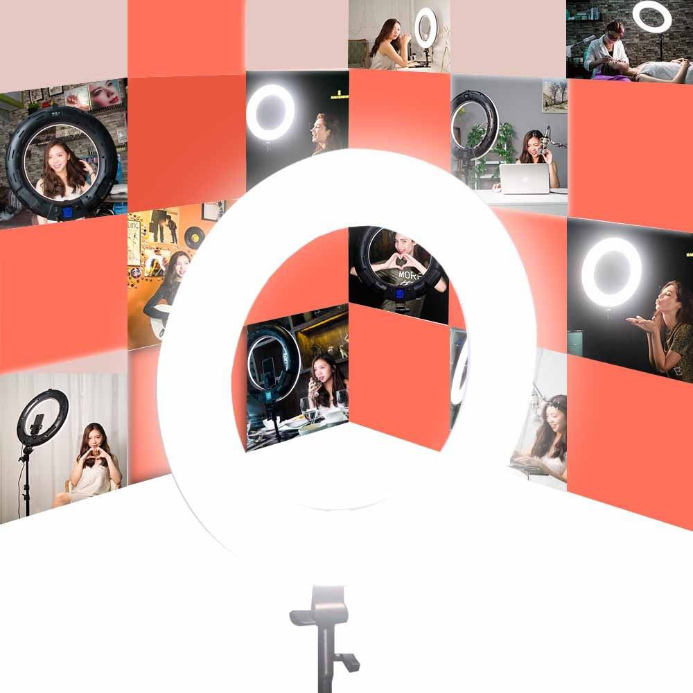 ไฟวงแหวน Viltrox VL-600T Wireless remote LED Ring light 18" 3300K~5600K สามารถใช้กับไฟบ้านและแบตเตอรี่ได้ (ByOrder รอสินค้า 2-3 วัน)