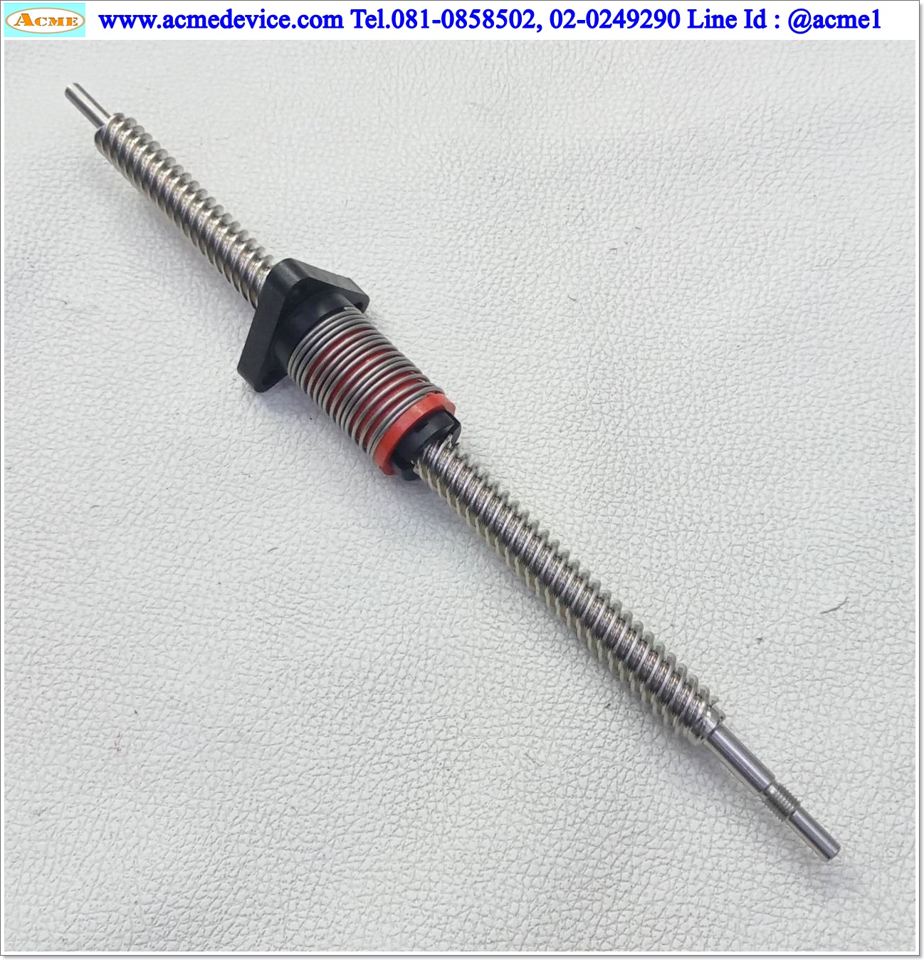 Lead Screw ขนาดเพลา 12 mm x 260 mm, Stroke 140 mm., Pit 12 mm.