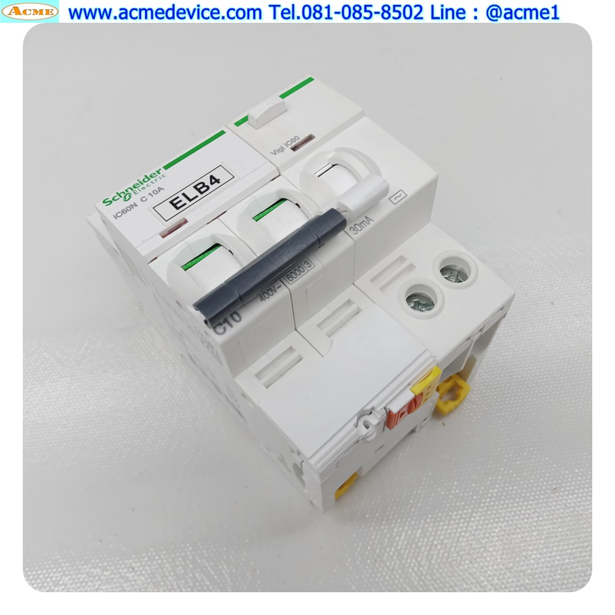 Breaker 2P Schneider รุ่น IC60NC10A, 10A & Vigi ic60