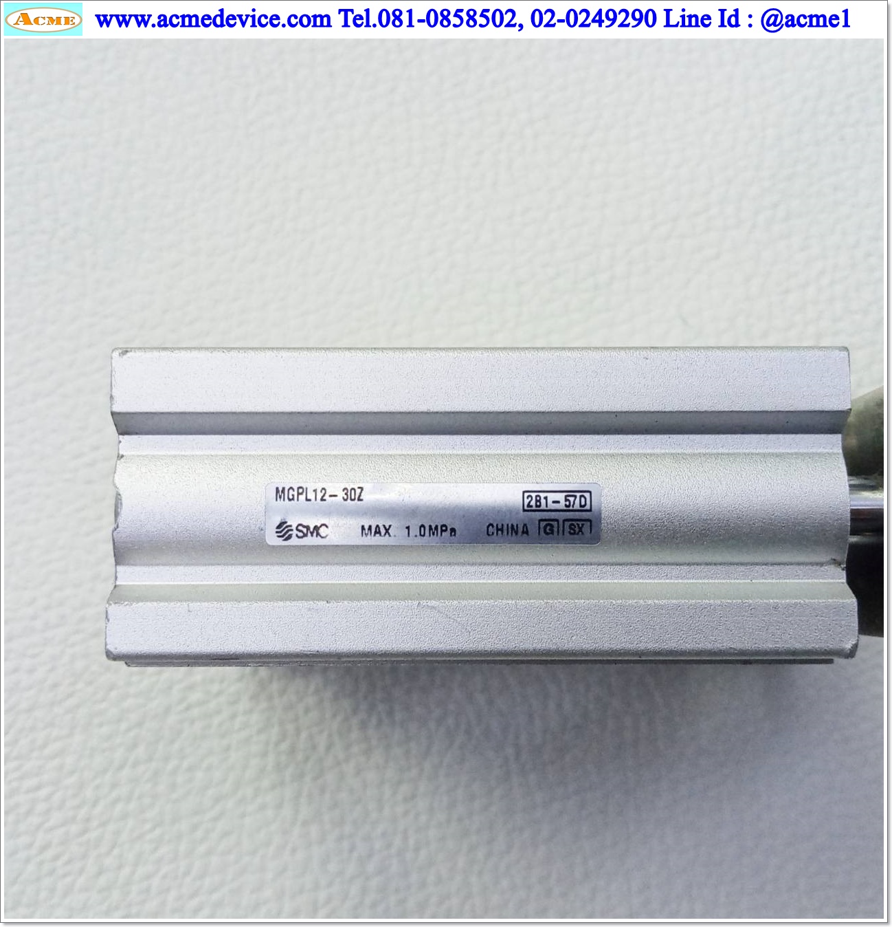 Compact Guide Cylinder SMC รุ่น MGPL12-30Z, Bore 12 mm., Stroke 30 mm.