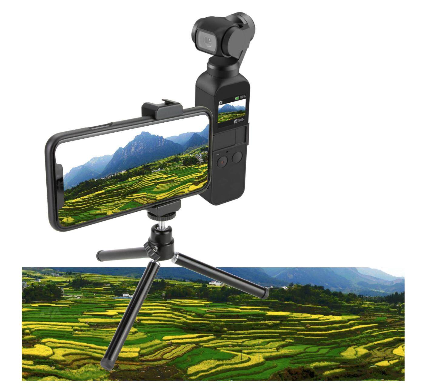 OSMO Pocket Phone Holder Set ชุดหนีบจับมือถือเข้ากับ Osmo pocket พร้อมขาตั้ง ราคาถูก