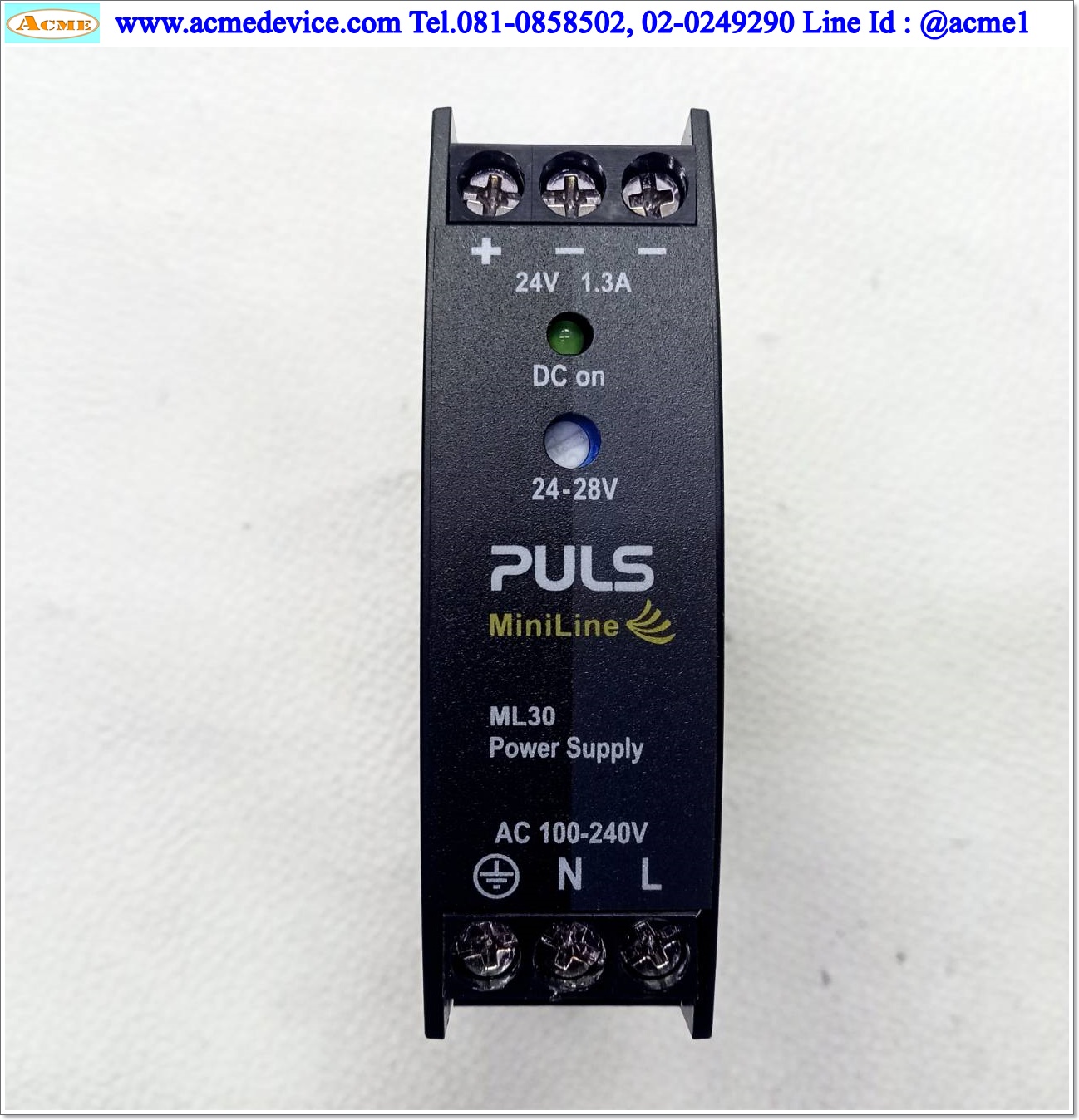 Power Supply Puls รุ่น ML30.241, Output 24-28V, 1.3-1.1A, 30W