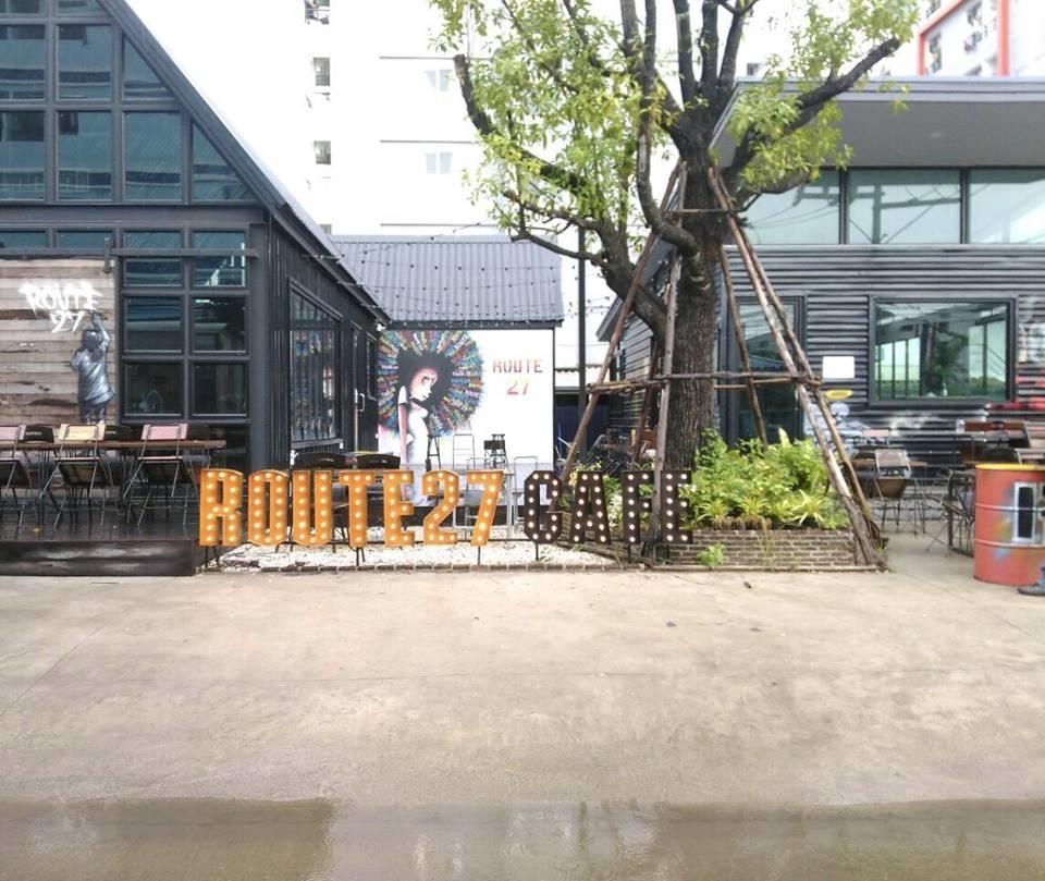 ป้ายไฟปิงปองตัวอักษร ร้าน#ROUTE127
