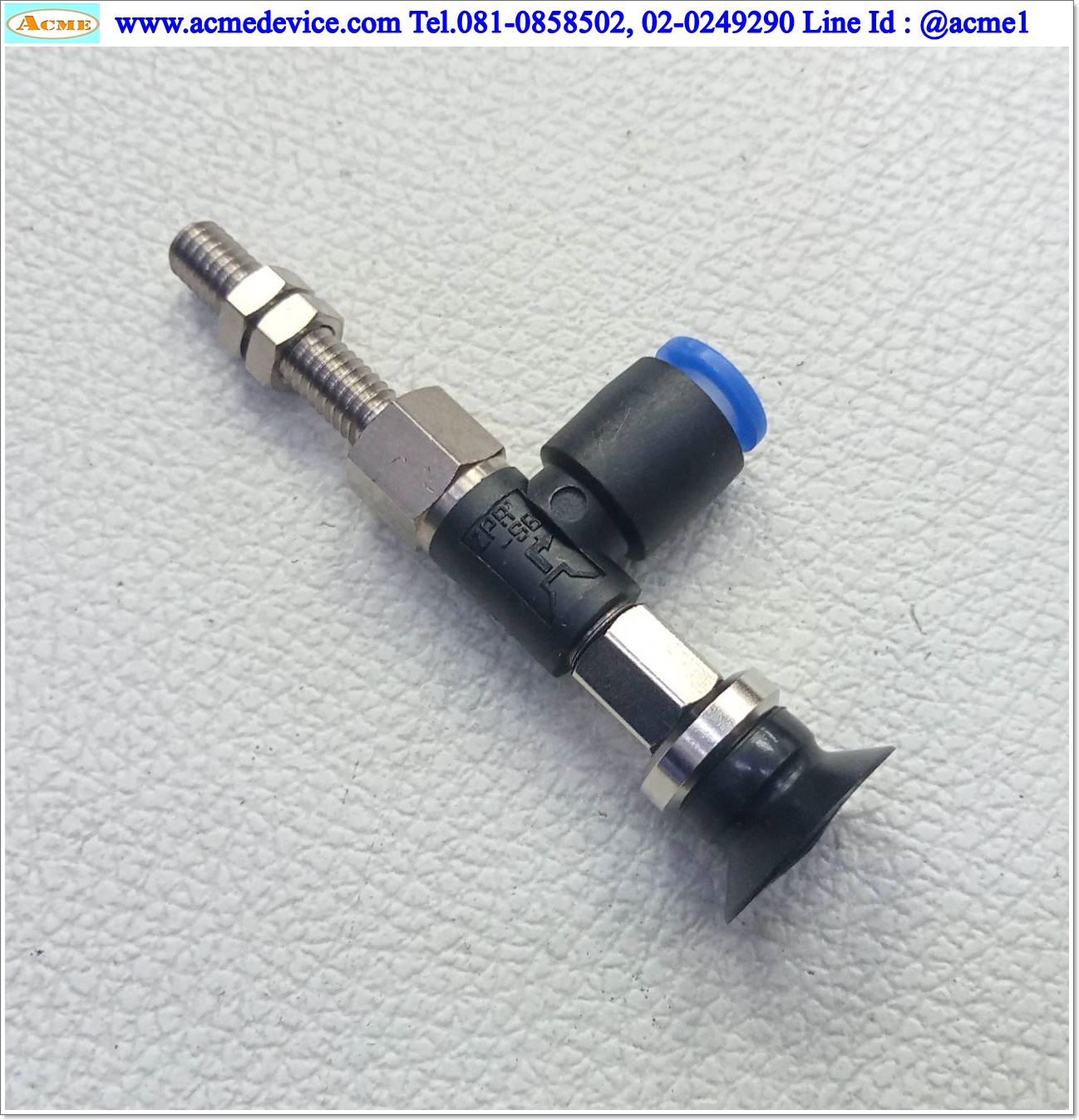 Vacuum Pad รุ่น ZPR16UN-06-A6, Pad dia 16mm, Port size 6mm