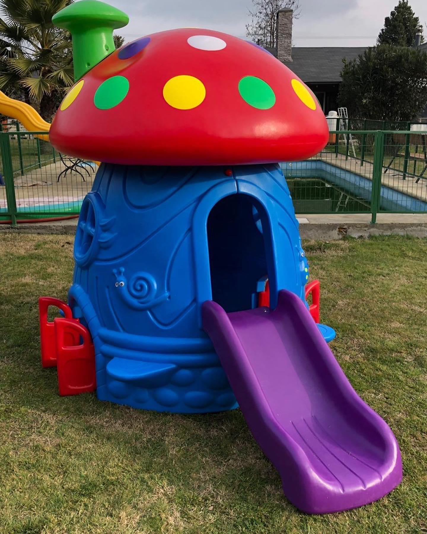 บ้านเห็ดยักษ์ บ้านเห็ดพร้อมสไลเดอร์ บ้านของเล่นเด็กสีสดใส