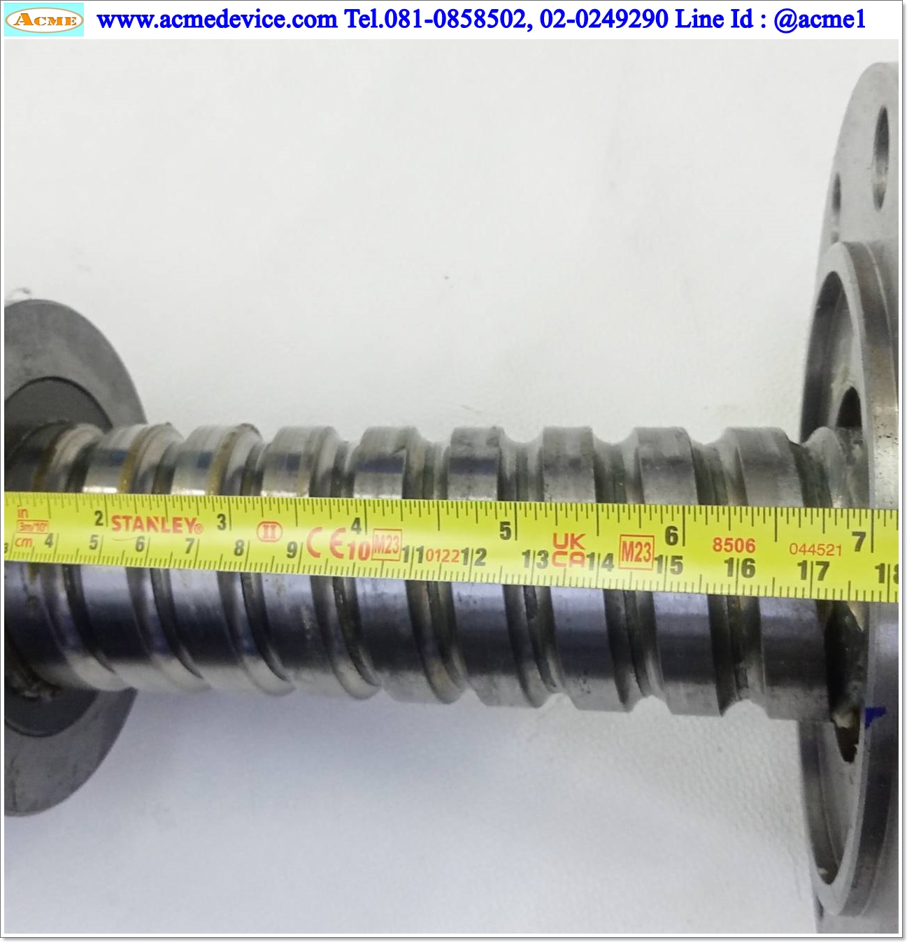 Ball Screw Kuroda รุ่น 63-20 c5, แกนโต 63 mm, ยาว 630 m., Stroke 175 mm., Pit 20 mm.