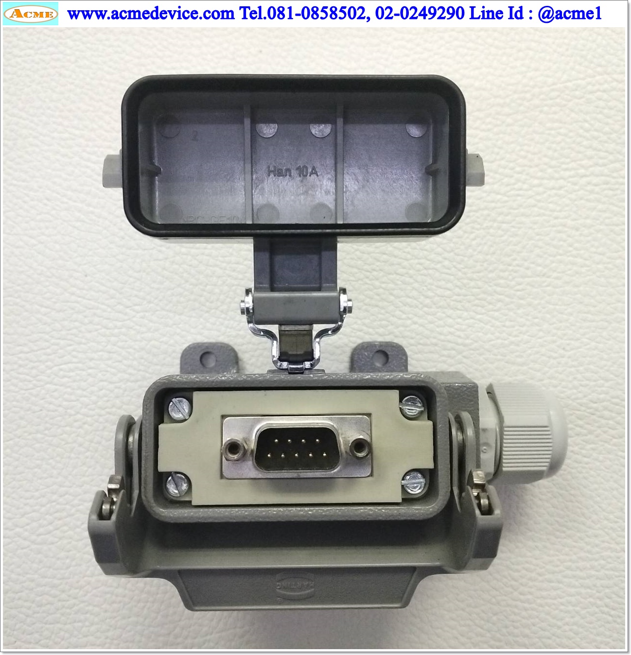 D-SUB HARTING รุ่น ZP-PNA-06-100, 9 Pin (ตัวผู้)