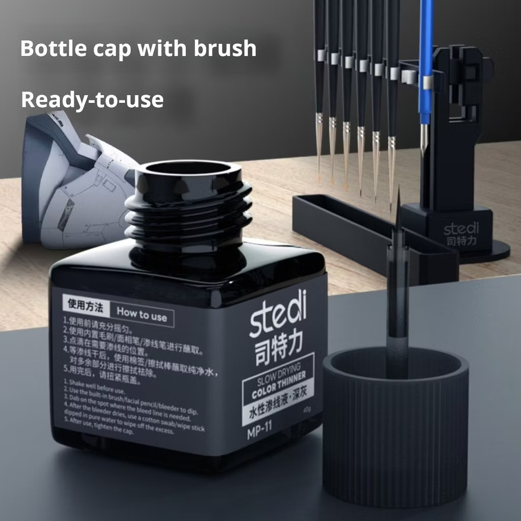 น้ำยาตัดเส้นสูตรน้ำ พาเนลไลน์สูตรน้ำ สะท้อนแสง Water Based Panel Line Accent Color Fluorescent Color ขนาด 40 ml. STEDI เครื่องมือ อุปกรณ์ต่อโมเดล กันดั้ม กันพลา