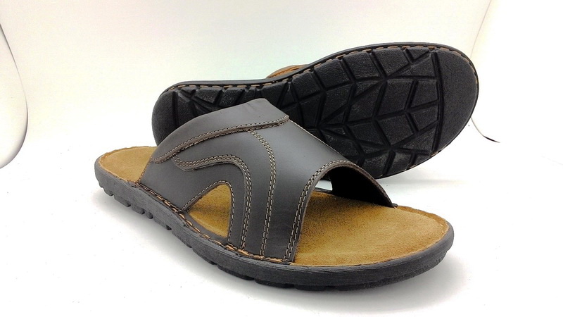Leather sandals without backstrap (men)