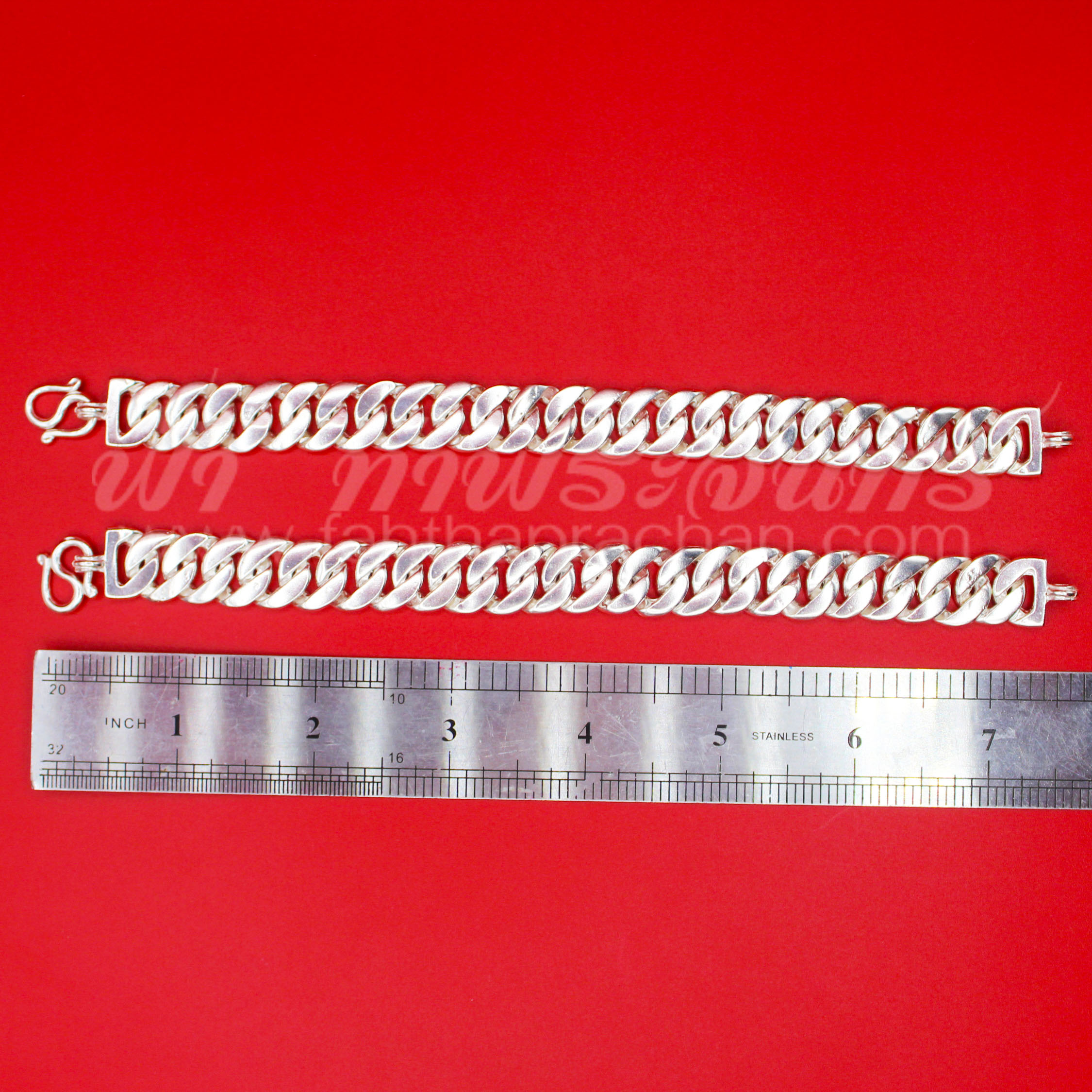 กำไลข้อมือเงินแท้ 92.5% ลายเลส