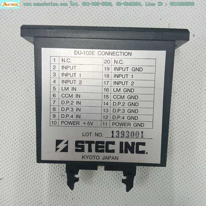 Panel meter Unit Horiba Stec รุ่น DU-102E