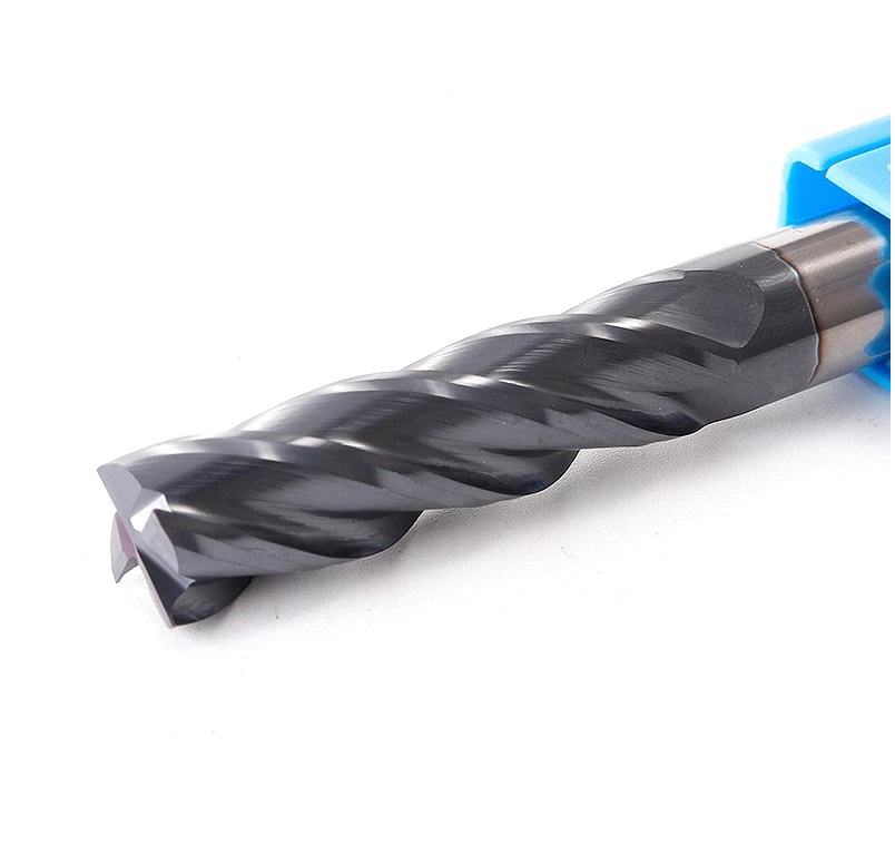 Endmills โลหะผสมคาร์ไบด์ทังสเตนเหล็กเครื่องตัดมิลลิ่ง HRC50 4 ฟัน 4 มม.6 มม.8 มม.10 มม.12 มม.