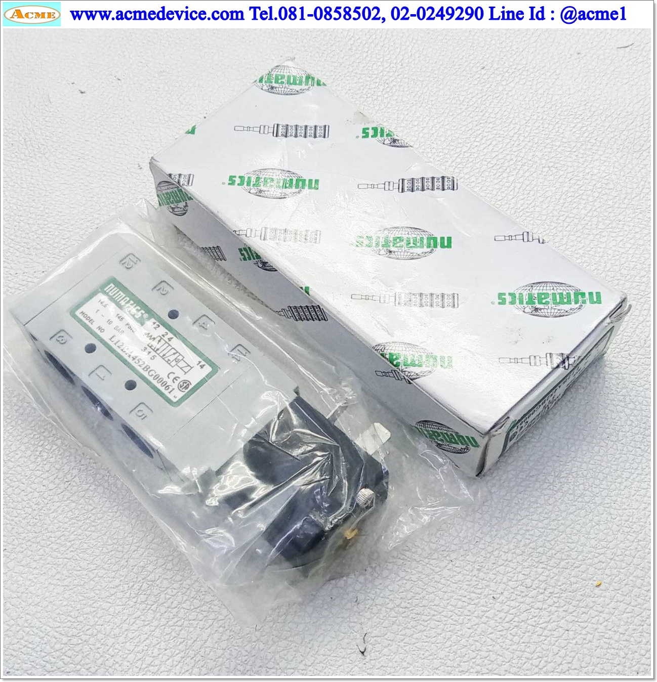 Solenoid Valve Numatics รุ่น L12BA452BG00061, 4 WAY, 2 POSITION, 24 Vcd