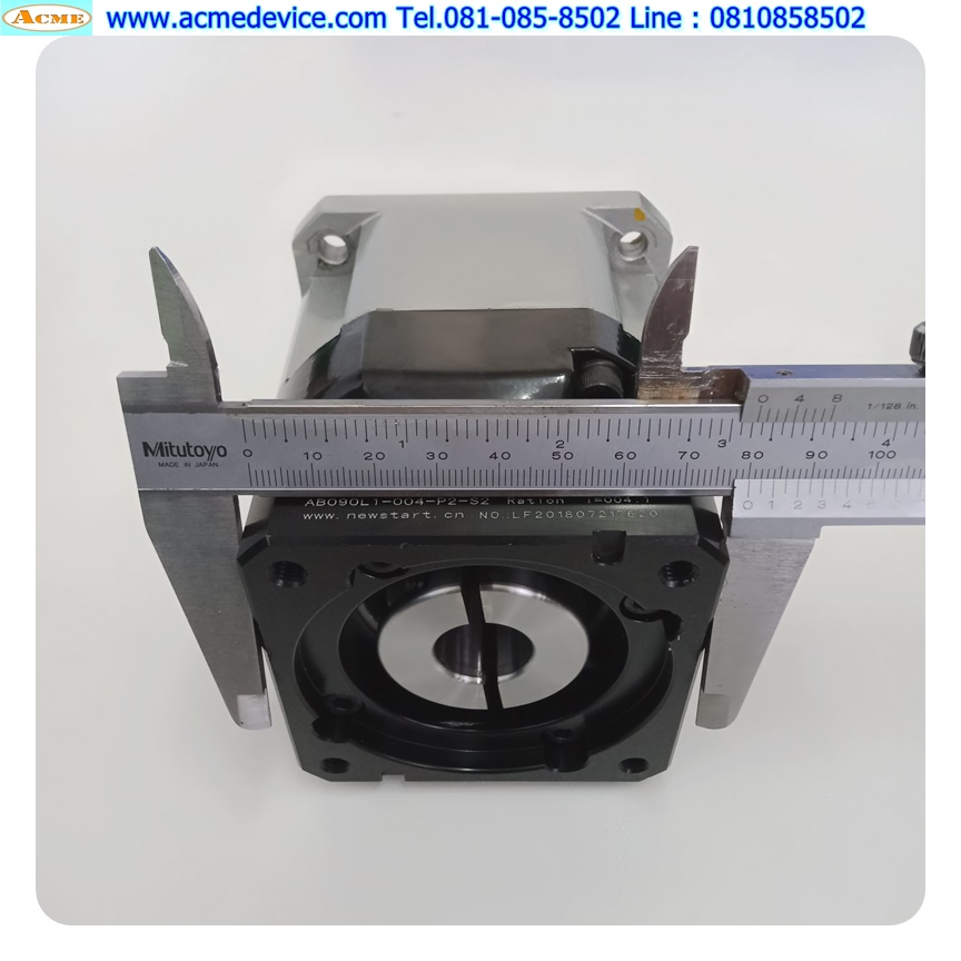 Gear Head Newstart รุ่น AB090L1-004-P2-S2, Ratio 4:1 (เพลาเข้า 19 mm. ออก 22 mm.), for 750w (A)