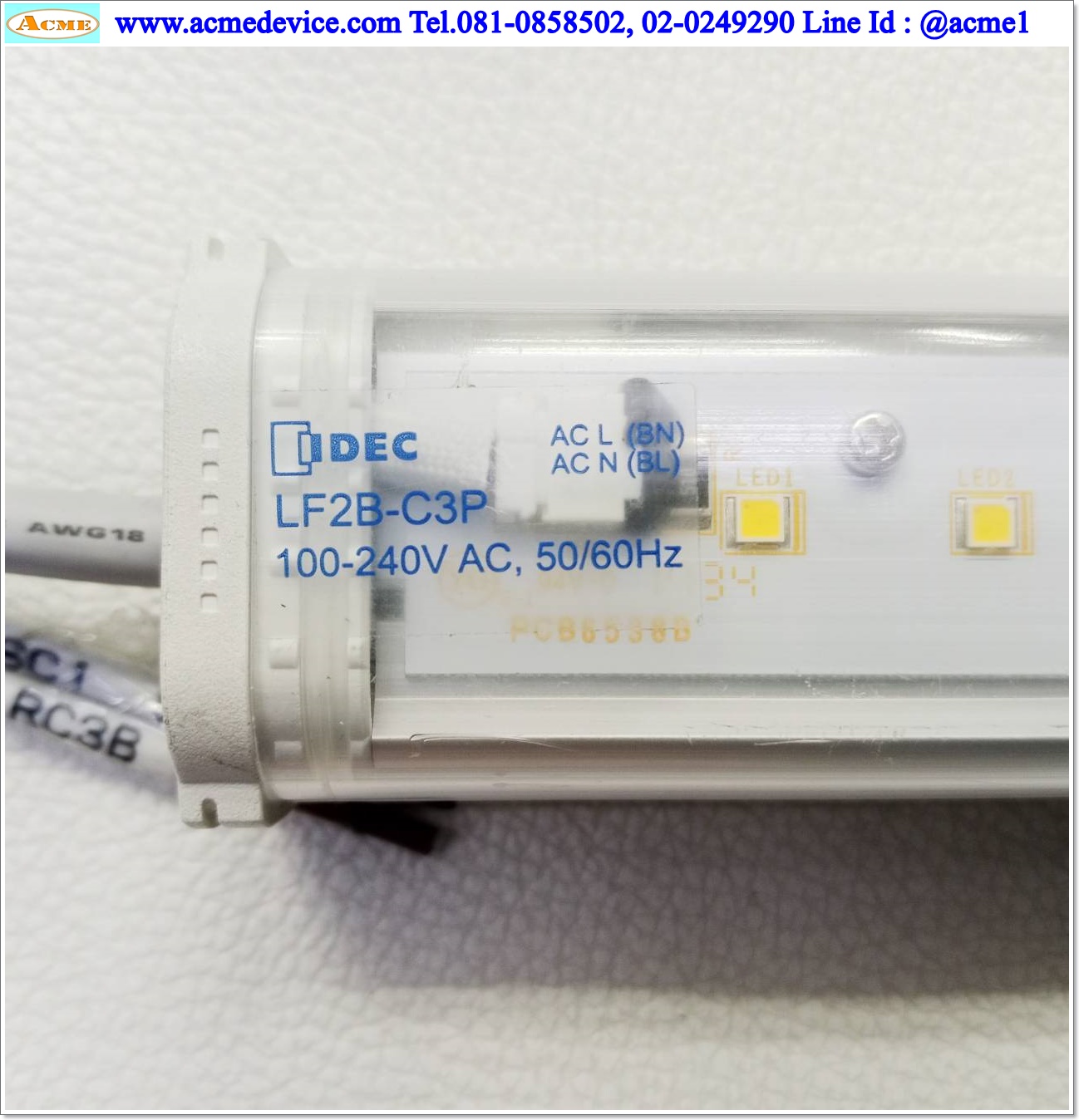 LED Light Bar Idec รุ่น LF2B-C3P-ATHWW2-1M, 100 - 240V