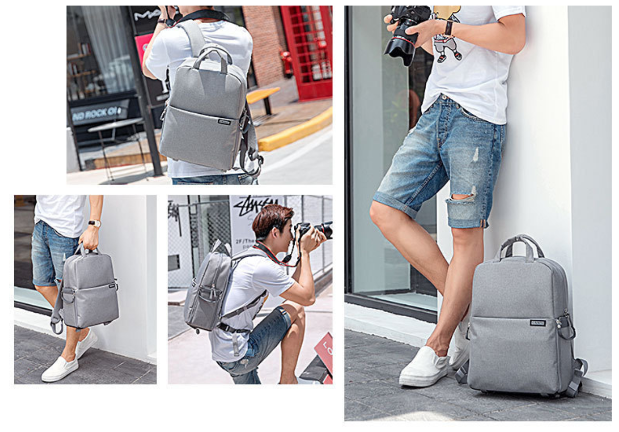 กระเป๋า Backpack ยี่ห้อ CADEN L5 สำหรับใส่กล้อง เลนส์ และโน๊ตบุ๊ค