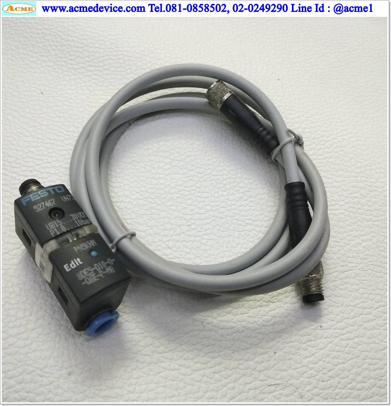 Pressure Festo รุ่น SDE5-D10-O-Q6E-P-M8, 0 - 10 bar, PNP
