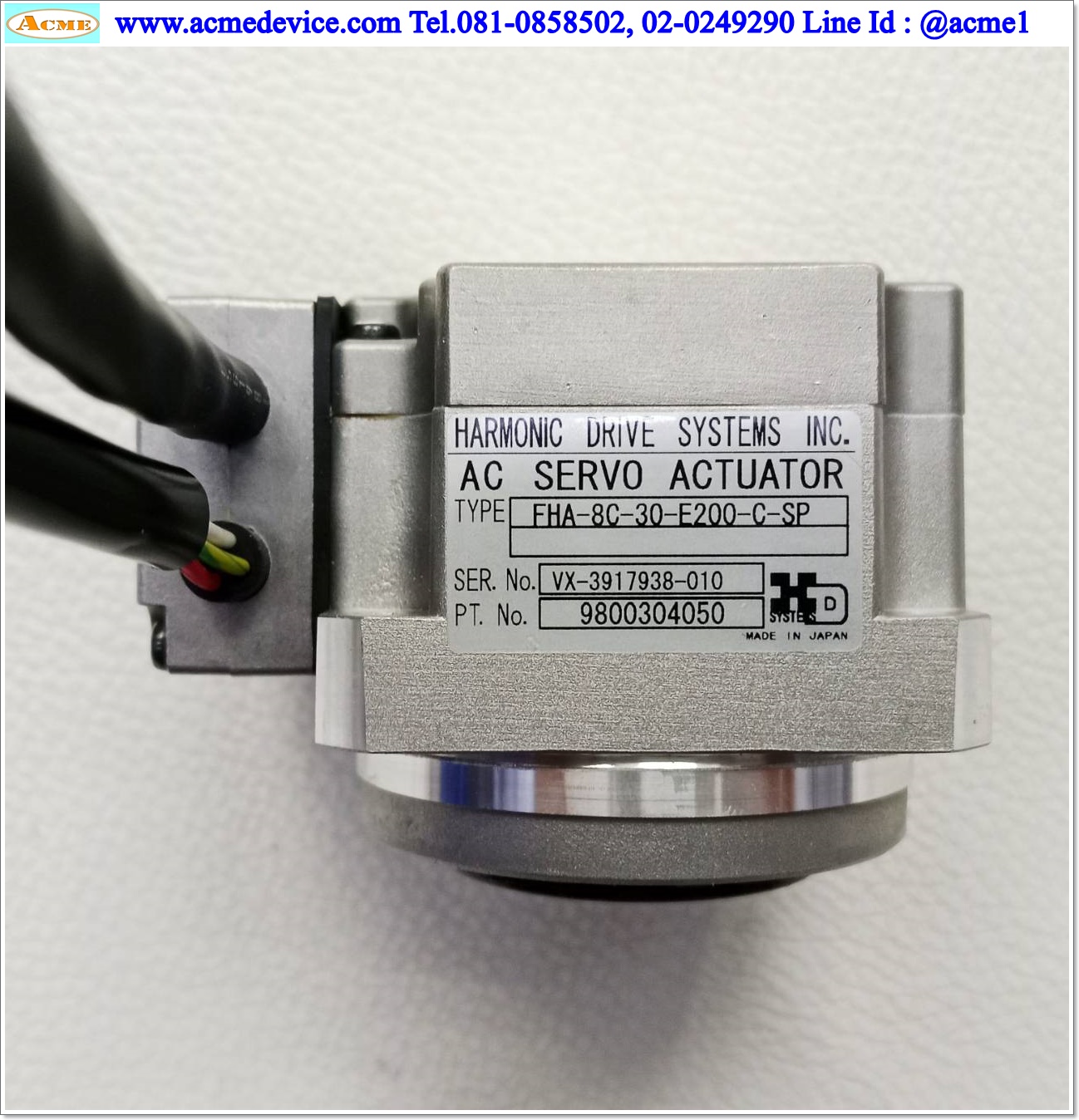 Servo Drive Harmonic รุ่น HA-655-1-100 & Actuator Harmonic FHA-8C-30-E200-C-SP (ไม่มี Terminal Power input )