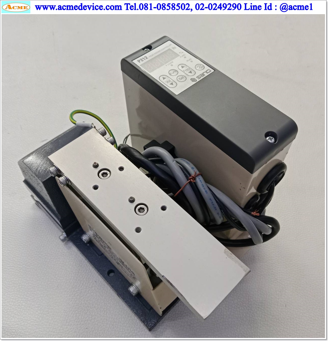 Linear Feeder Sanki รุ่น PEF-L75AG , ขนาด 42 mm & Controller รุ่น P212, AC100-200V