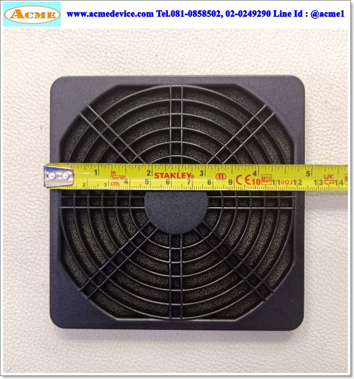 ตะแกรงพัดลม ขนาด 124 mm x 124 mm (ใช้กับพัดลมขนาด 4.5")