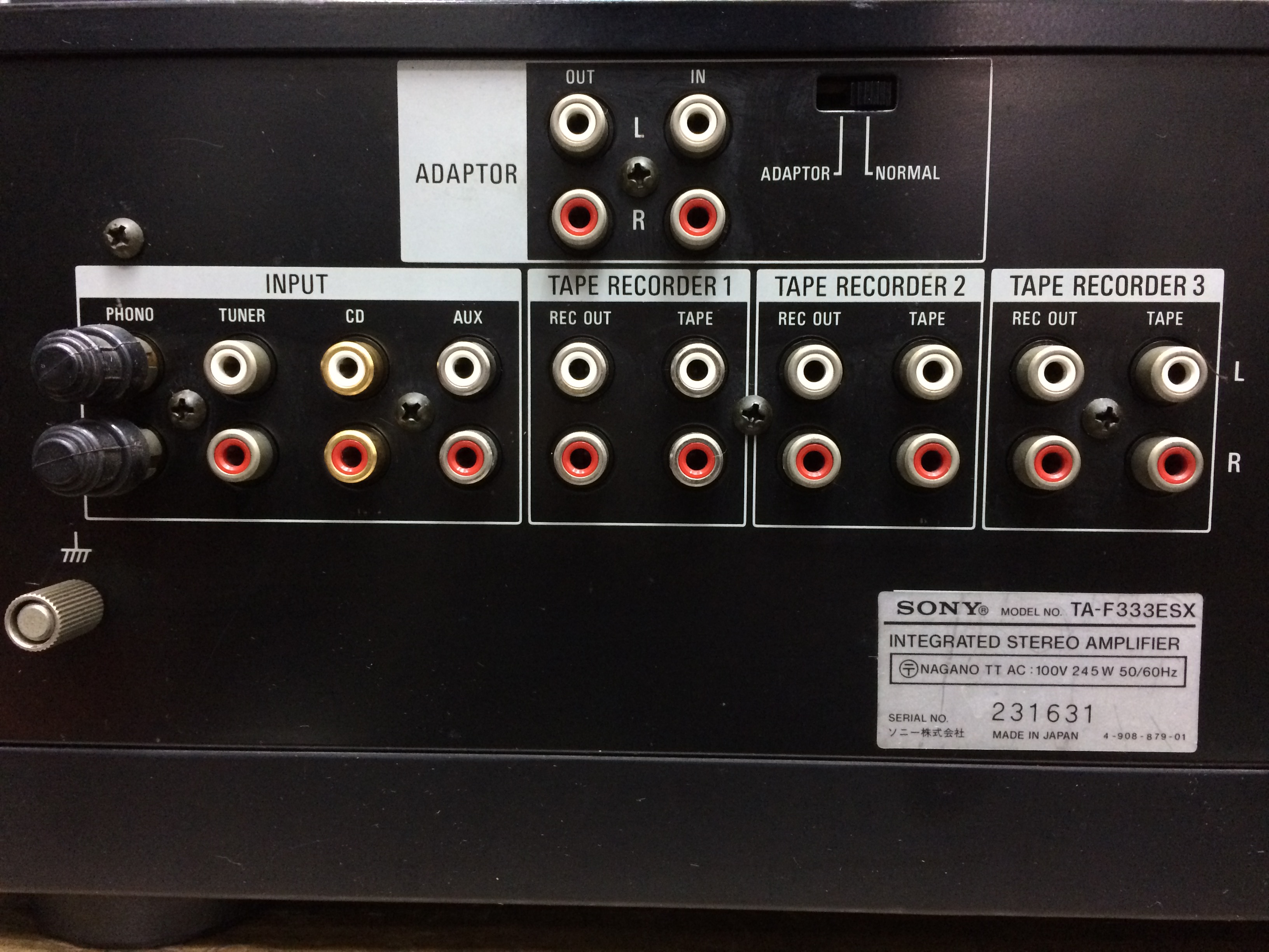 Sony TA-F333ES Stereo Integrated Amplifier (ไฟ100V)