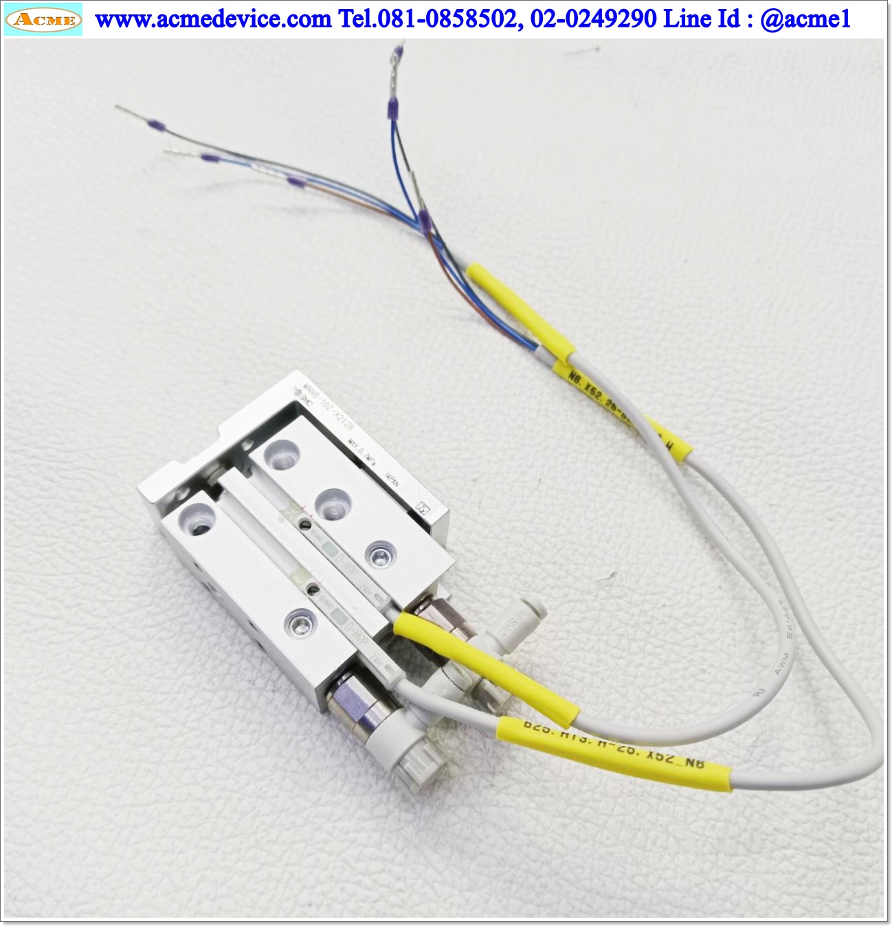 Air Cylinder SMC รุ่น MXH6-10Z + Reed Switch รุ่น D-M9P, Bore 6 mm., Stroke 10 mm.