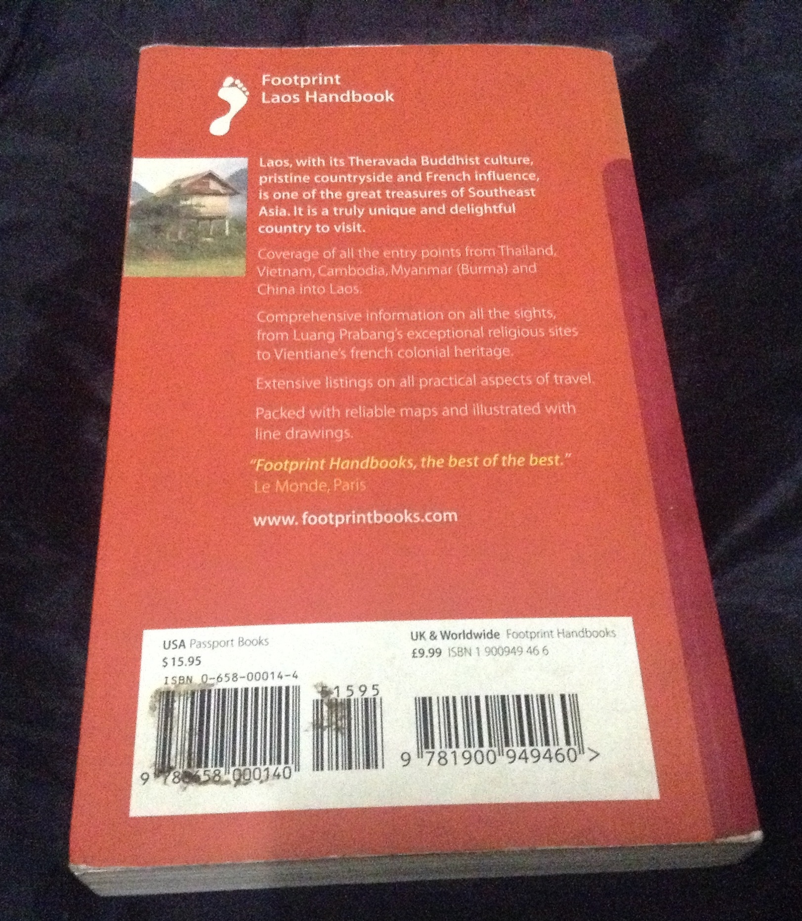 Footprint Laos Handbook: The Travel Guide Jane Bickersteth Joshua Eliot , Dinah Gardner Kim Young ราคา 50