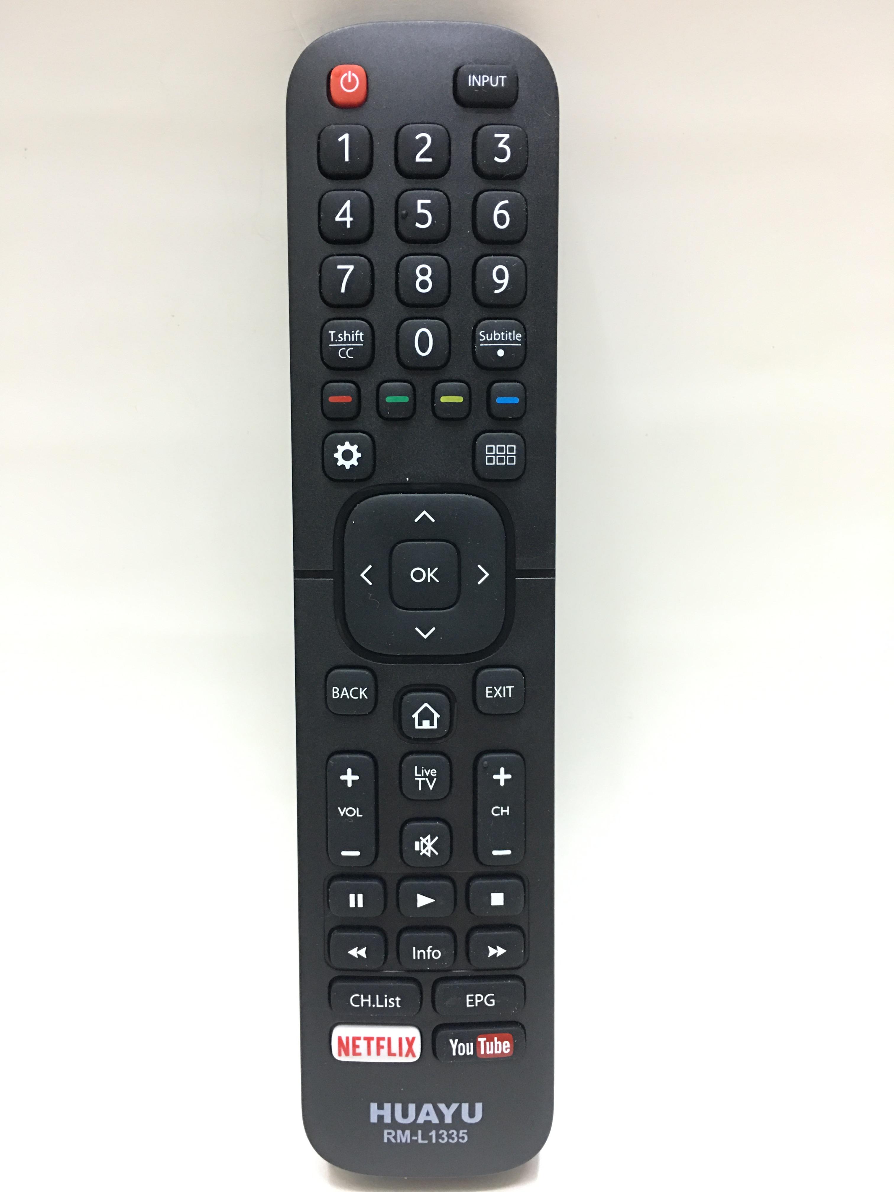 รีโมทสมาร์ททีวี Hisense รุ่น L1335 ใช้แทนรีโมทที่เหมือนกับตัวนี้