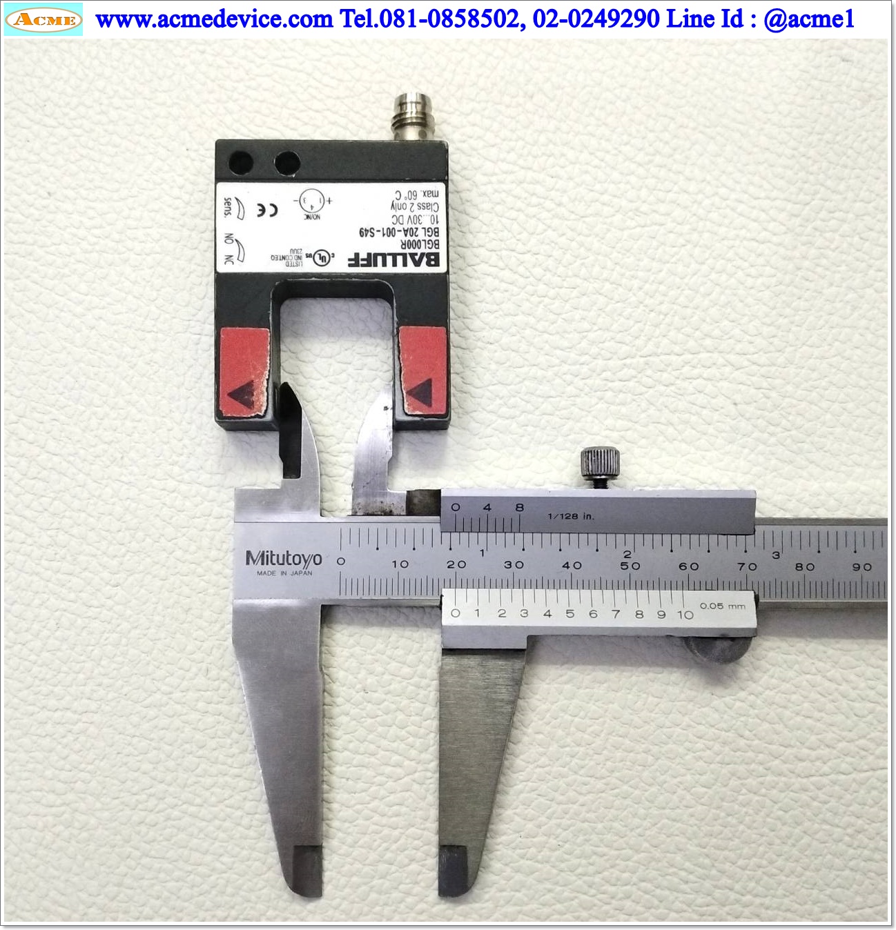 Photoelectric Balluff รุ่น BGL 20A-001-S49, BGL000R, ระยะ 20 mm., PNP, NO/NC
