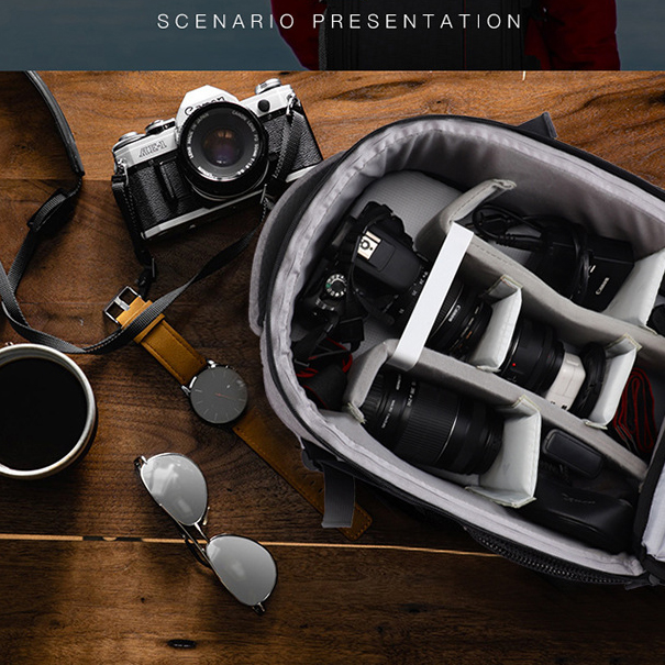 กระเป๋ากล้องสะพายหลัง Backpack รุ่น TD422818 สำหรับใส่กล้อง ขาตั้ง อุปกรณ์กล้อง
