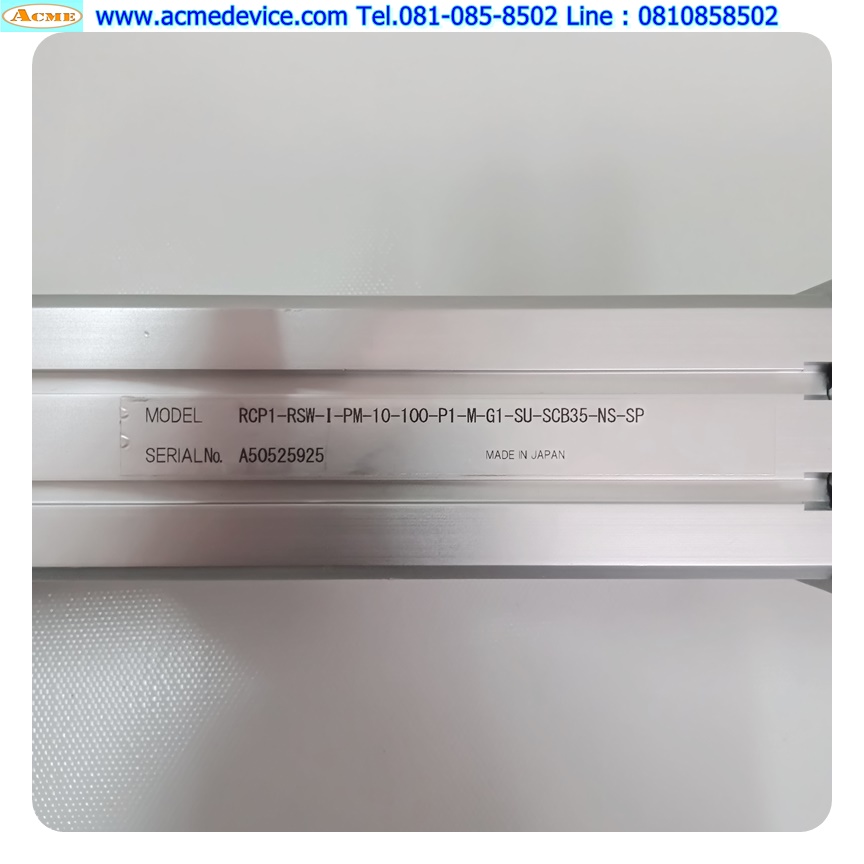 Actuator IAI Drive รุ่น RCP2-C-RSW-I-PM-0 & RCP1-RSW-I-PM-10-100-P1-M-G1-SU-SCB35-NS-SP, Stroke 100 mm. (สาย 3 m.)