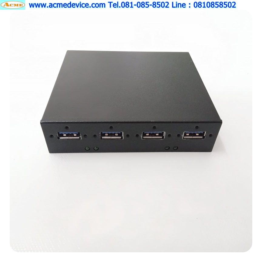 Hub USB 3.0 รุ่น U3H414E2, 12-24Vdc, 4 Port (สาย 2 m.)