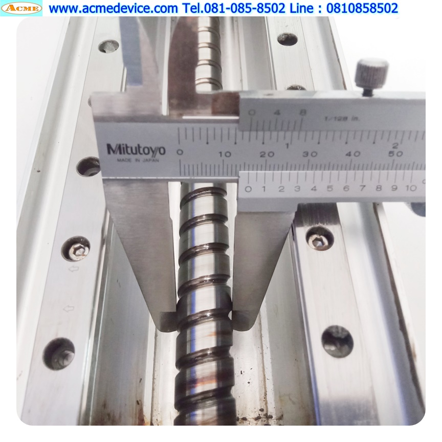 แกนสําเร็จรูป Ball Screw ??? รุ่น ???, ขนาด 95 mm.x 440 mm., Stroke 250 mm., Pit 6 mm., แกนโต 16 mm.