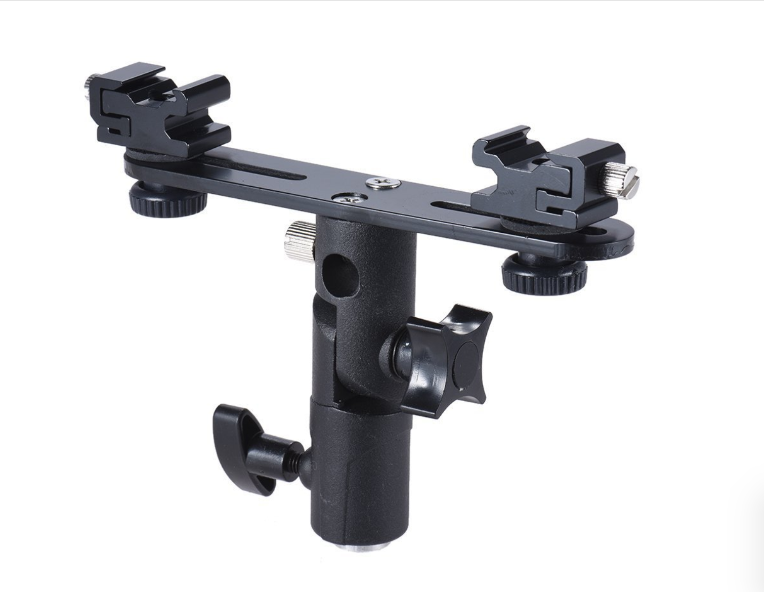 Flash Holder 2 mount (หัวจับแฟลช 2 หัว พร้อมที่เสียบร่ม แข็งแรงทนทาน) ราคาถูก