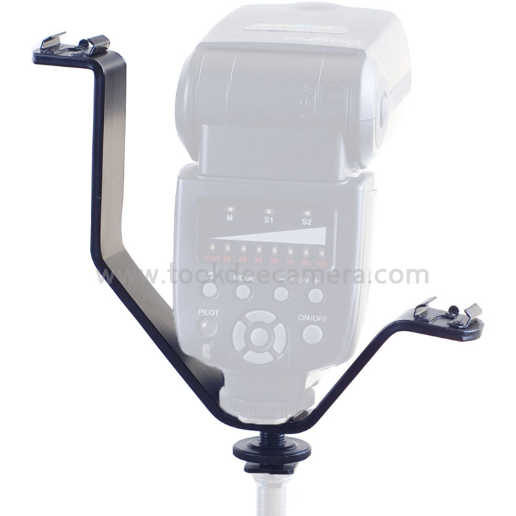 Triple Mount Hot Shoe V Mount Bracket ราคาถูก