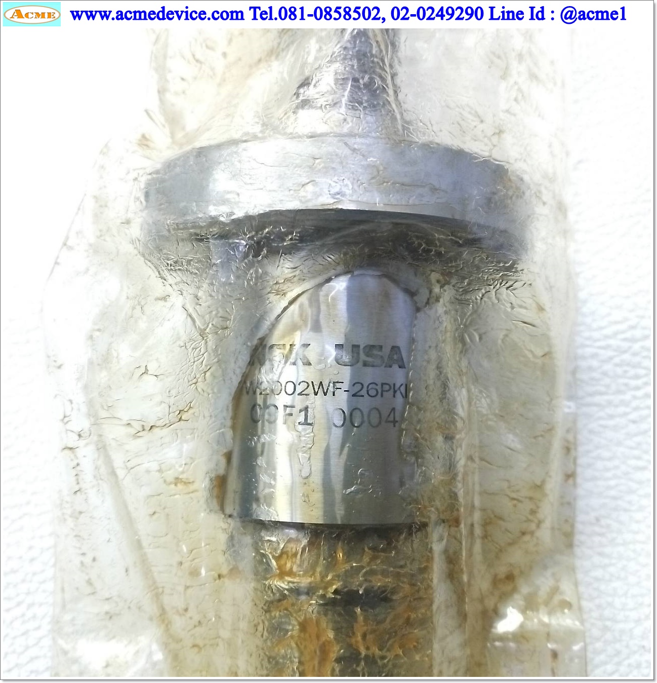 Ball Screw NSK รุ่น W2002WF-26PKI, ขนาดเพลา 20 mm. x 340 mm., Stroke 155 mm., Pit 4 mm.