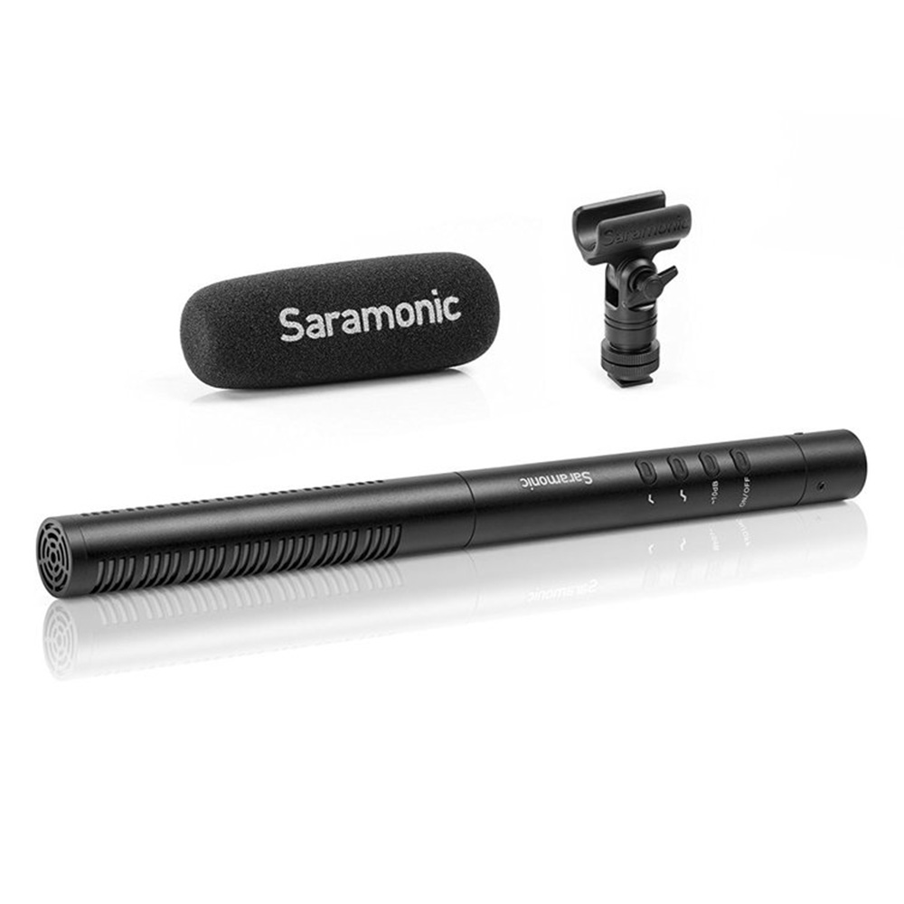 Saramonic SR-TM1 - Super-Cardioid Broadcast XLR Shotgun Condenser Microphone with Built-in Rechargeable Battery รับประกันศูนย์ไทย 1 ปี