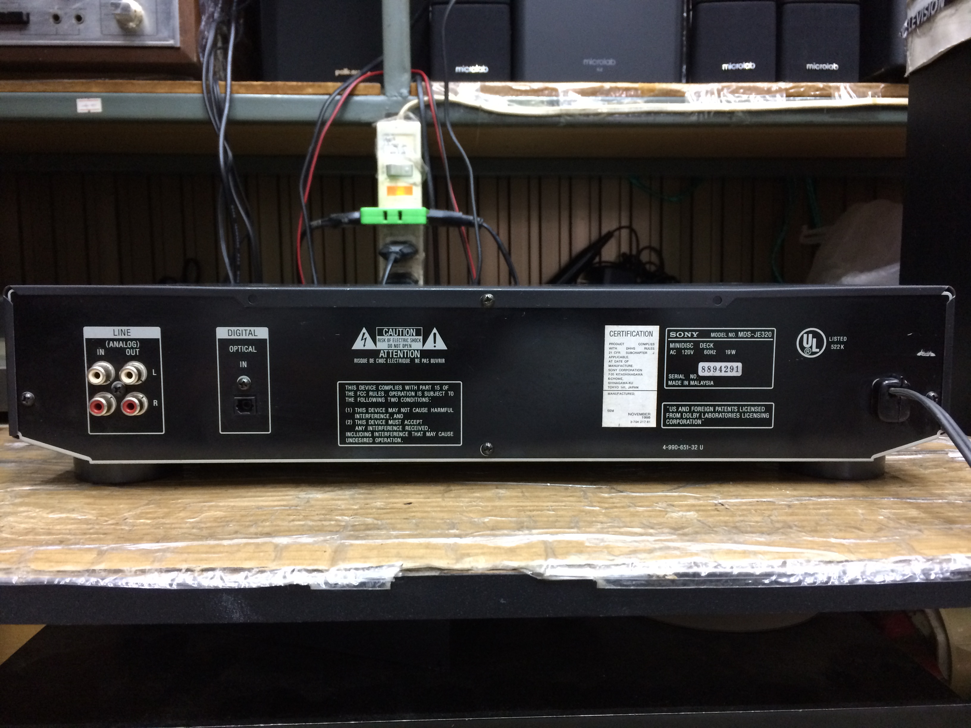 เครื่องเล่น MD Sony MDS-JE320 (เล่นอย่างเดียว อัดไม่ได้)