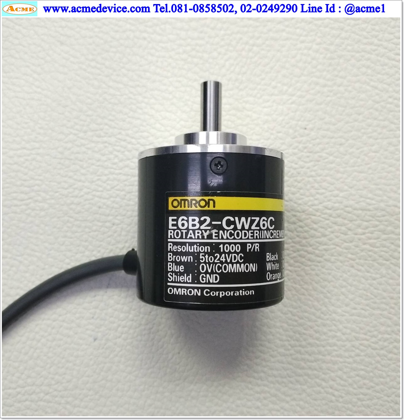 Incremental Rotary Encoder Omron รุ่น E6B2-CWZ6C, 5-24V, 1000P/R (NPN)